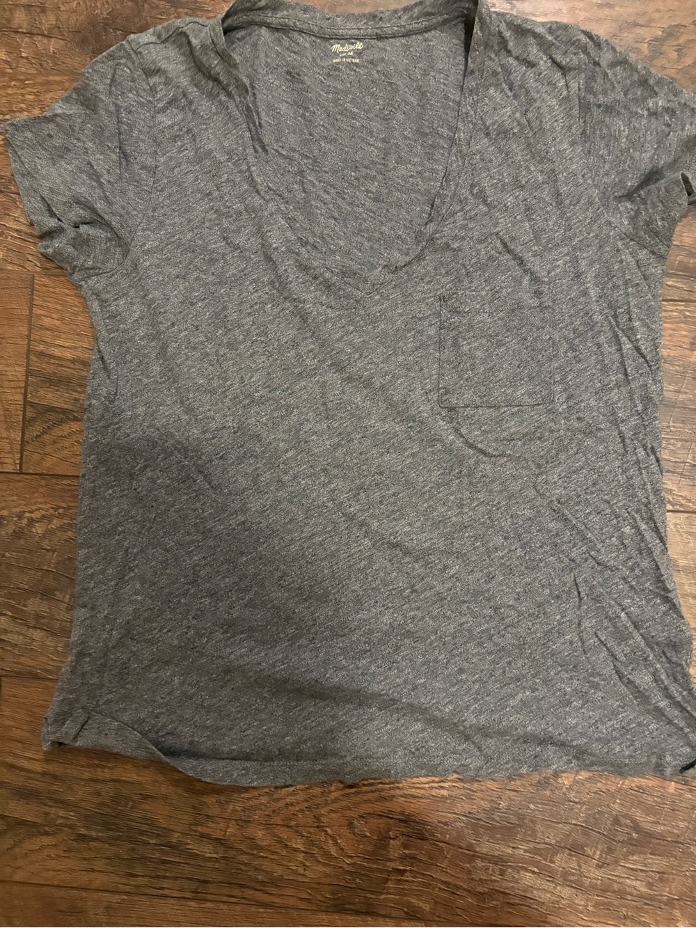 Madewell Charcoal Crewneck Tee 100% cotton